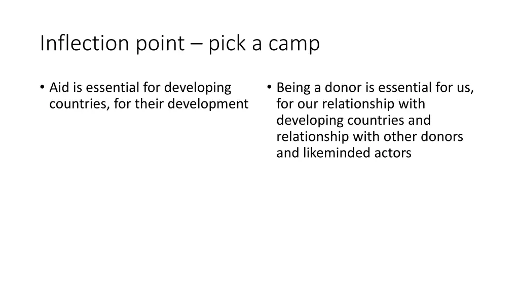 inflection point pick a camp