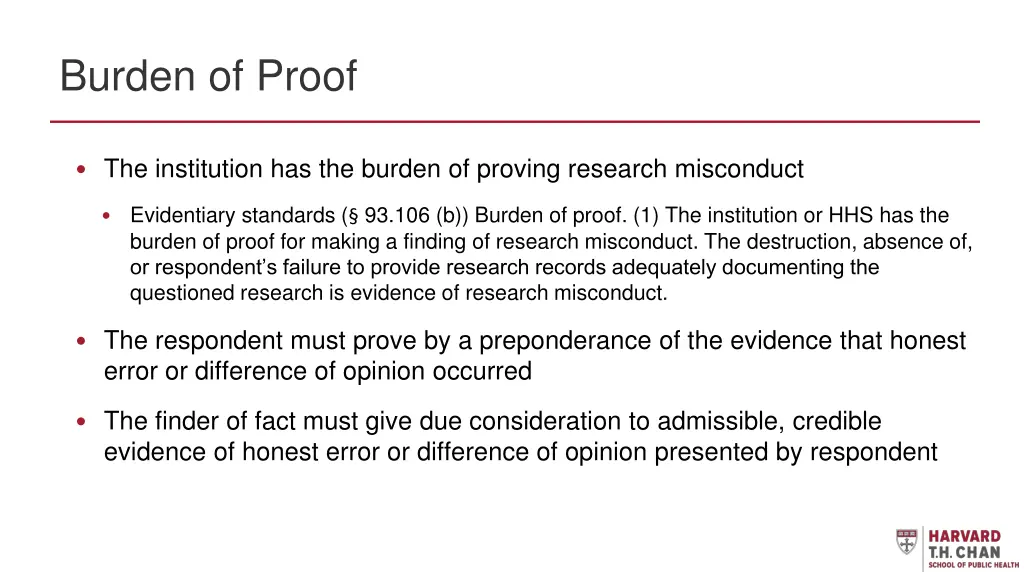 burden of proof