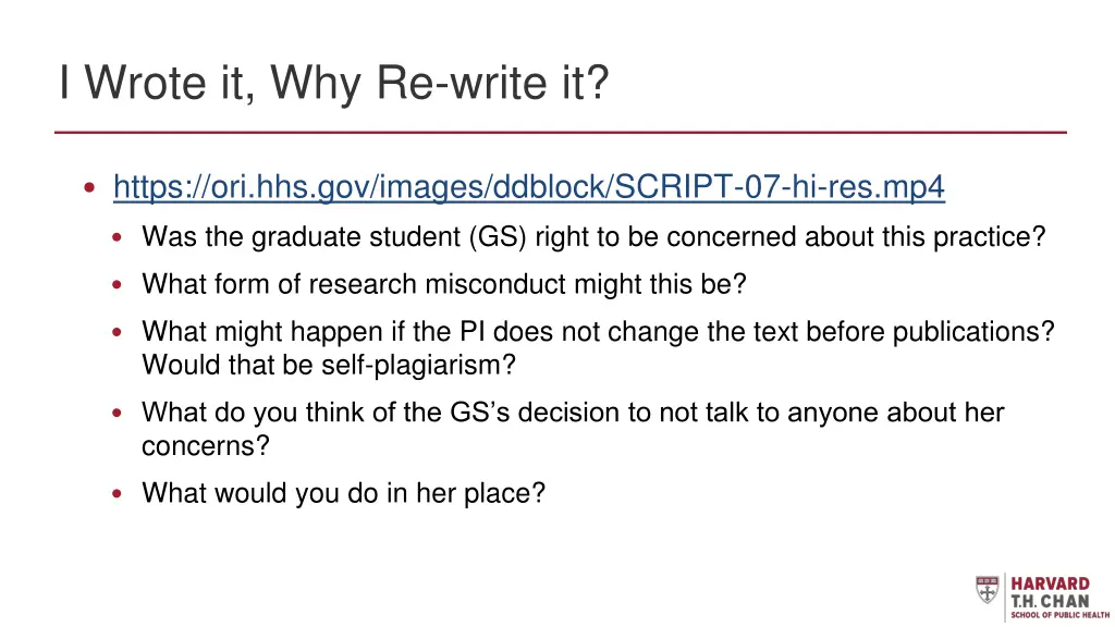 i wrote it why re write it