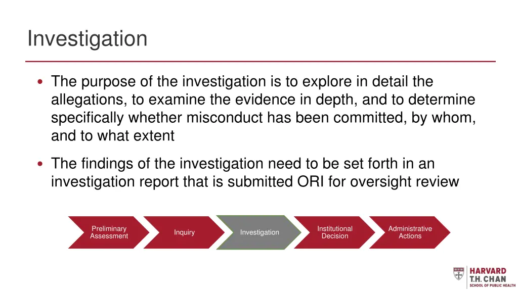 investigation
