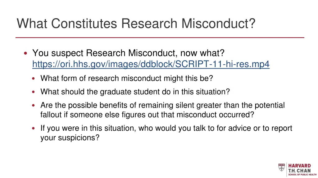 what constitutes research misconduct 1