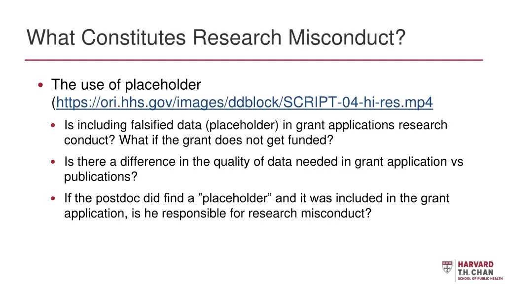 what constitutes research misconduct