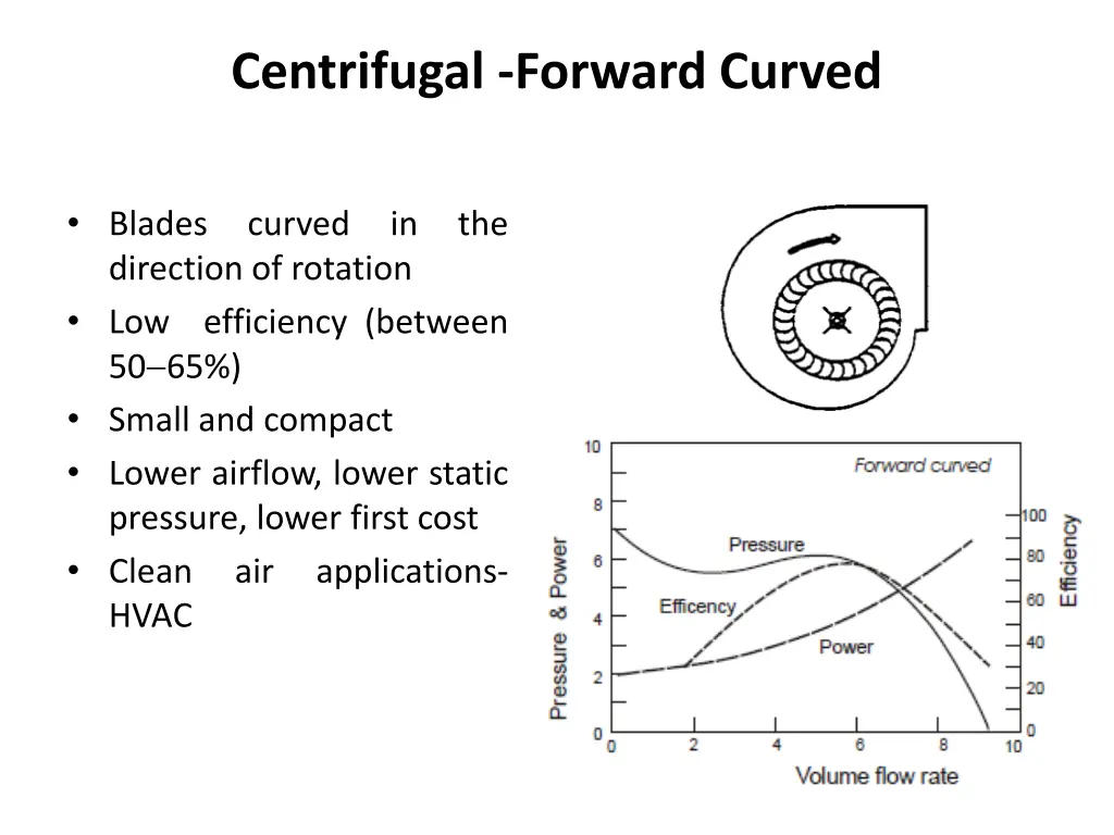 centrifugal forward curved