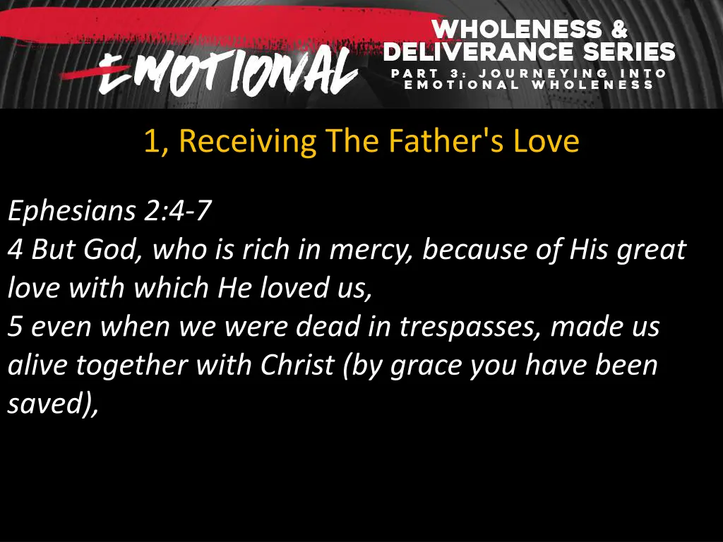 1 receiving the father s love 2