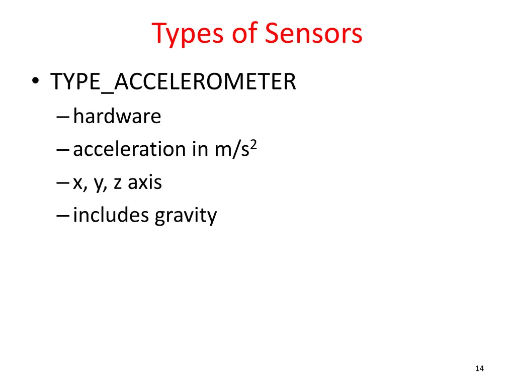 types of sensors 3