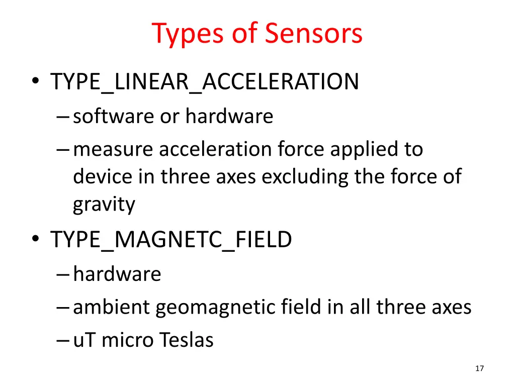 types of sensors 6