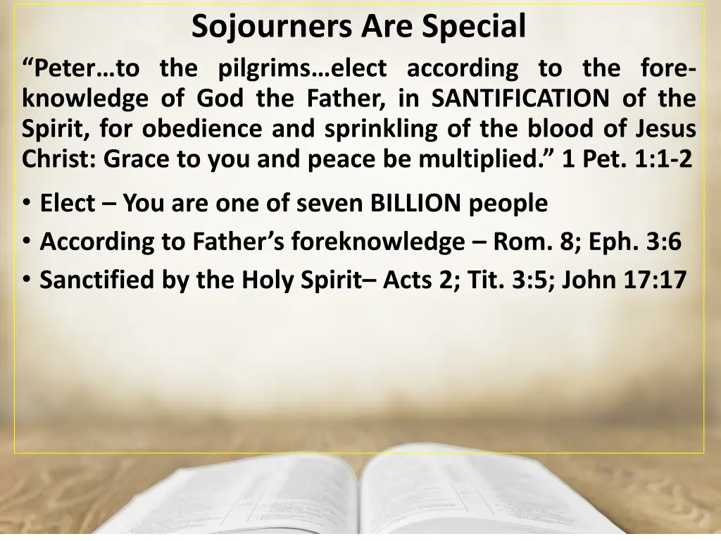 sojourners are special 4