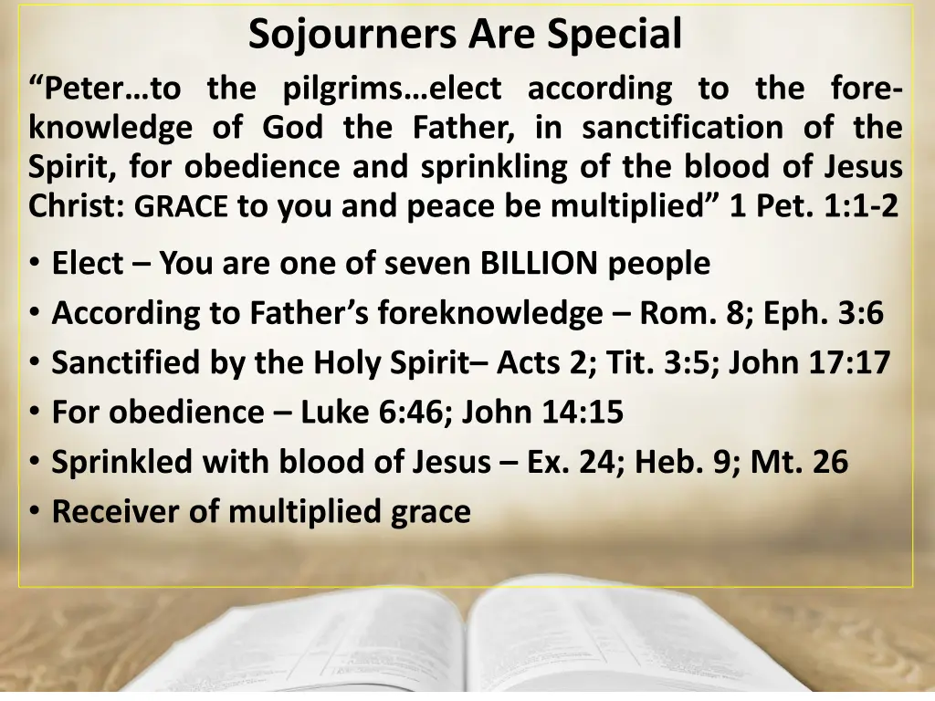 sojourners are special 7