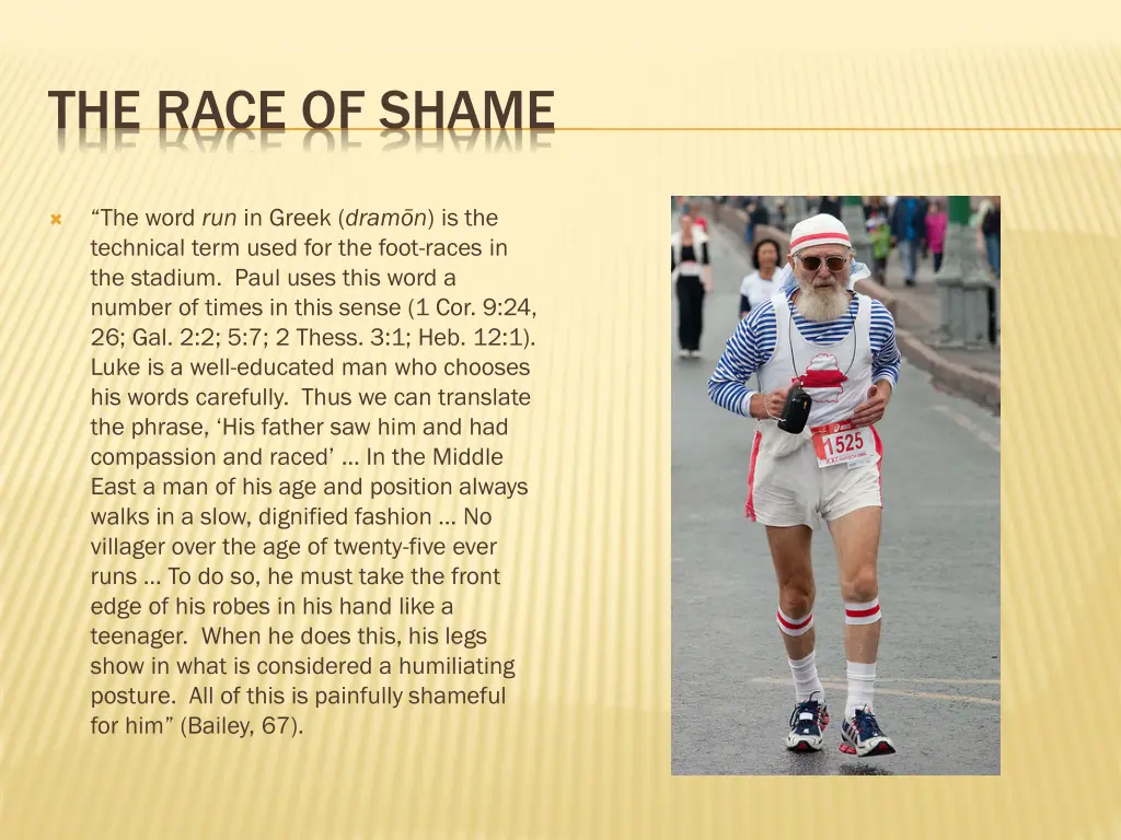 the race of shame