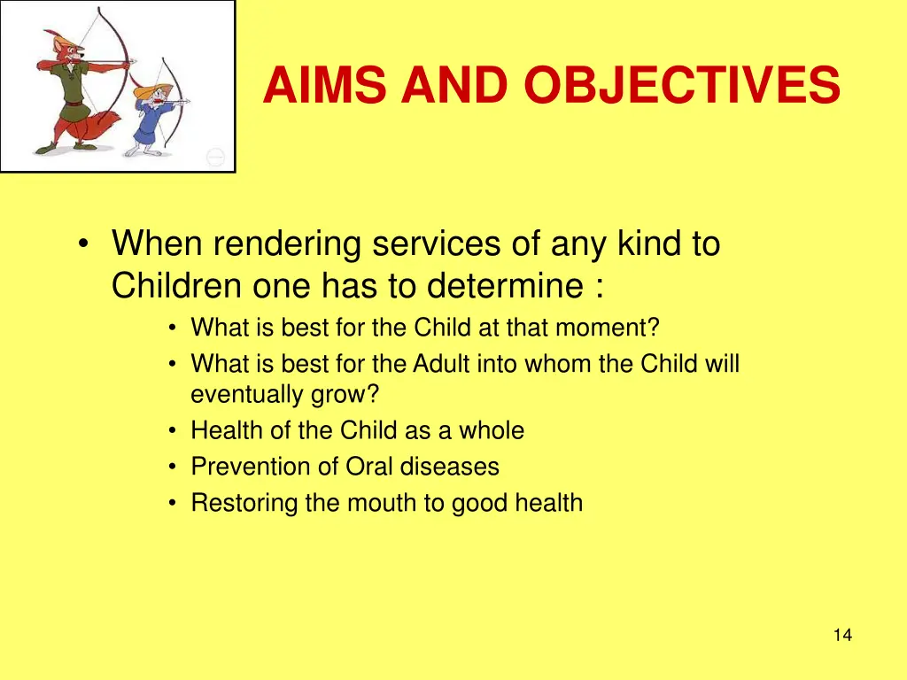 aims and objectives