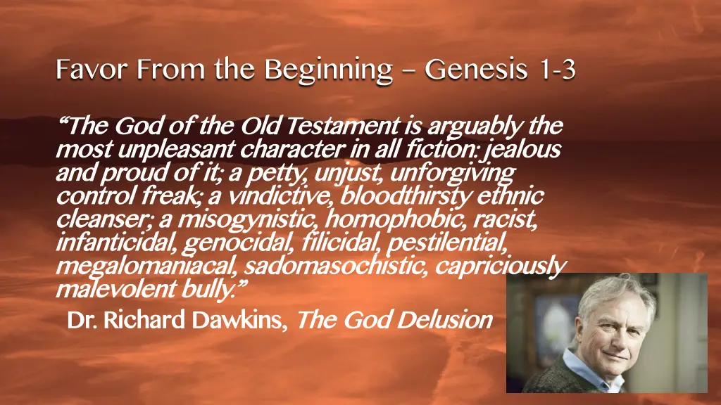 favor from the beginning genesis 2