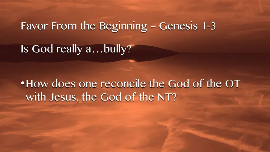 favor from the beginning genesis 4