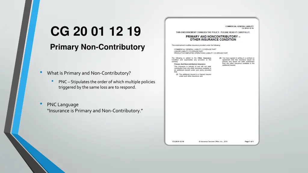 cg 20 01 12 19 primary non contributory