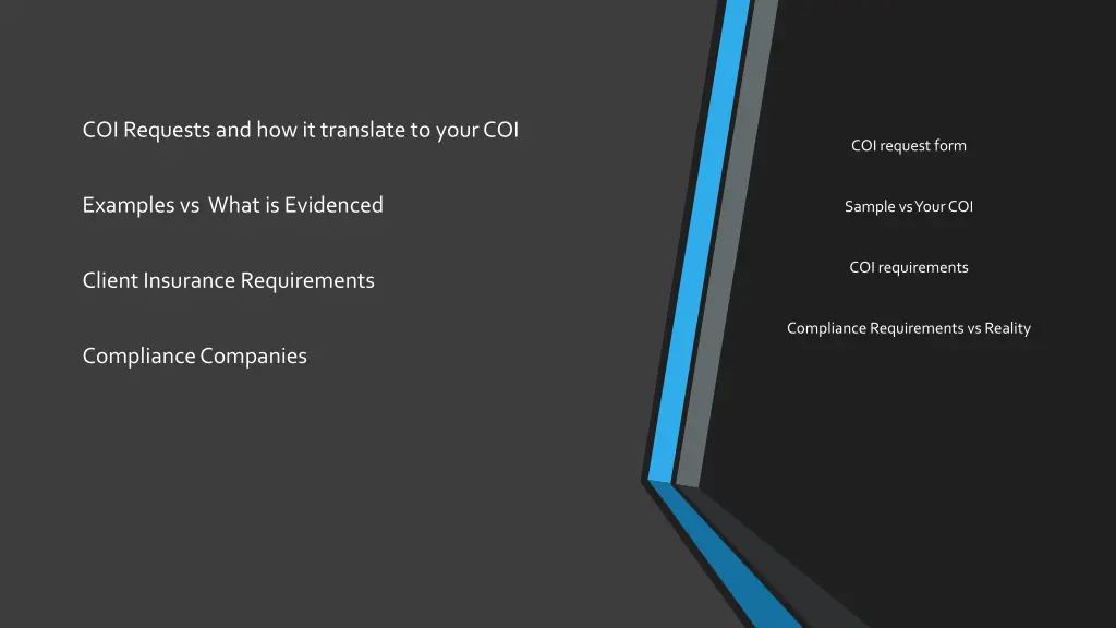 coi requests and how it translate to your coi