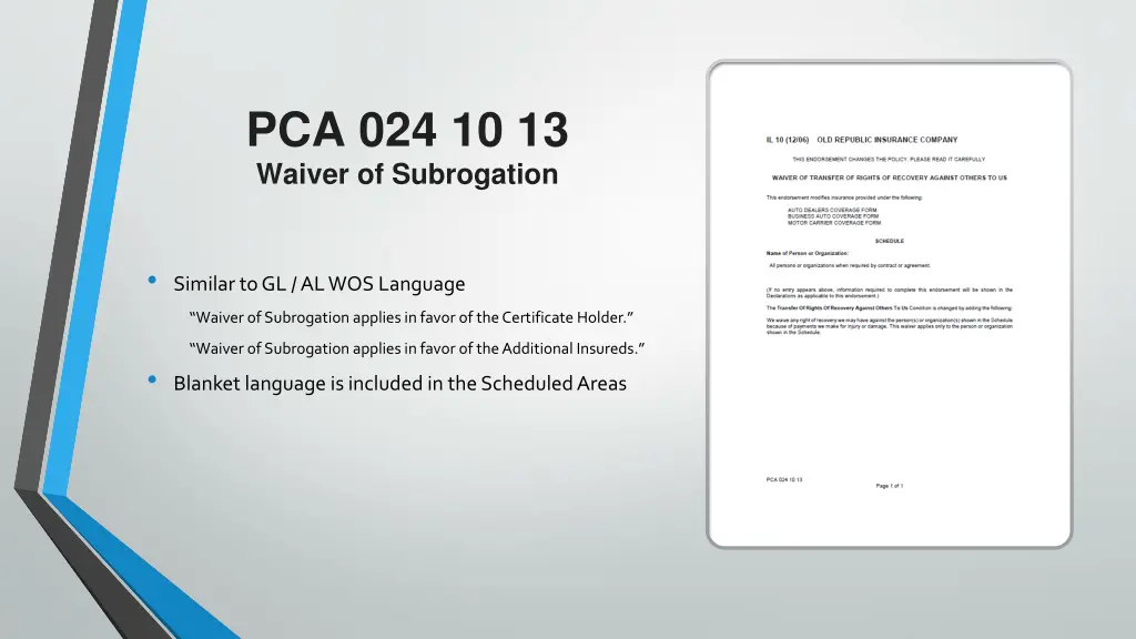 pca 024 10 13 waiver of subrogation