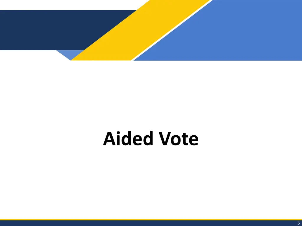 aided vote