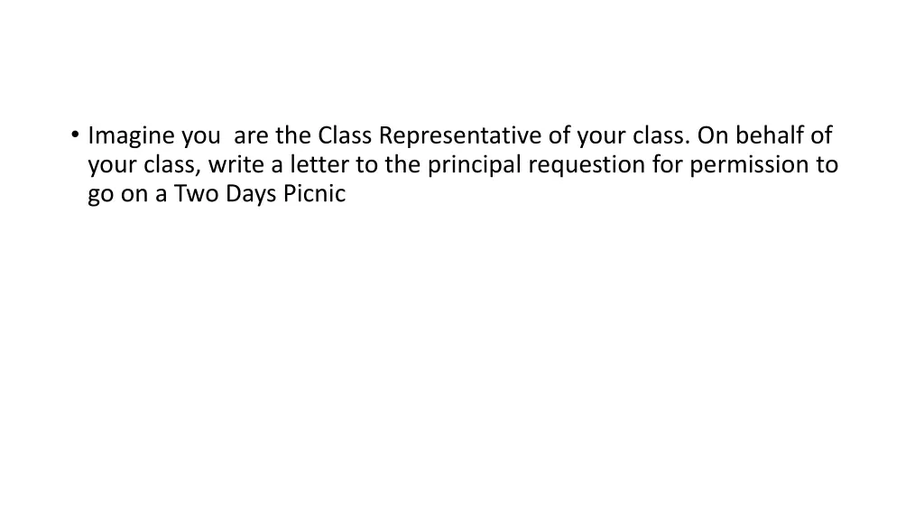imagine you are the class representative of your