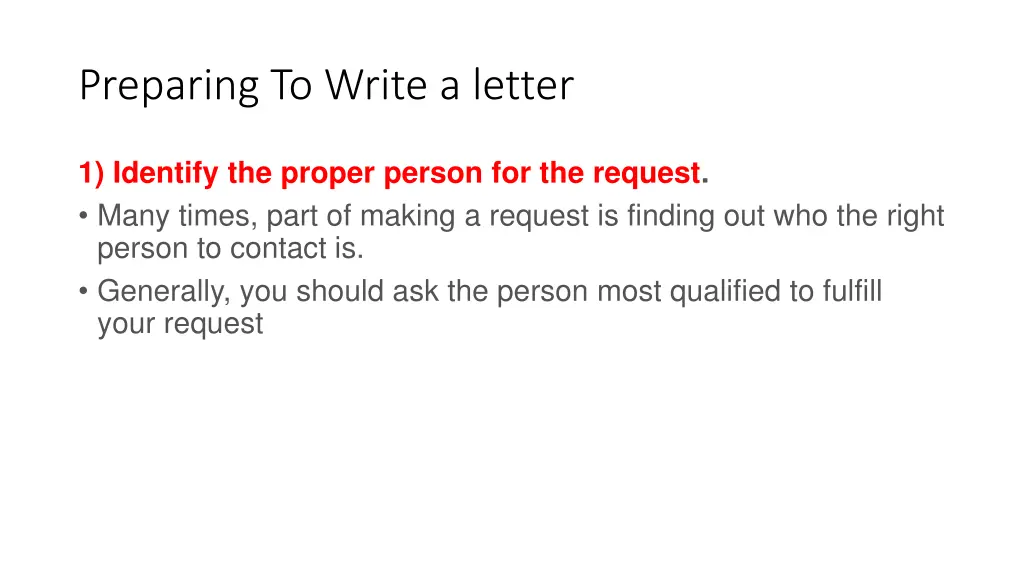 preparing to write a letter
