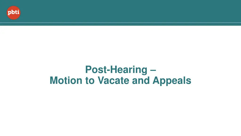post hearing