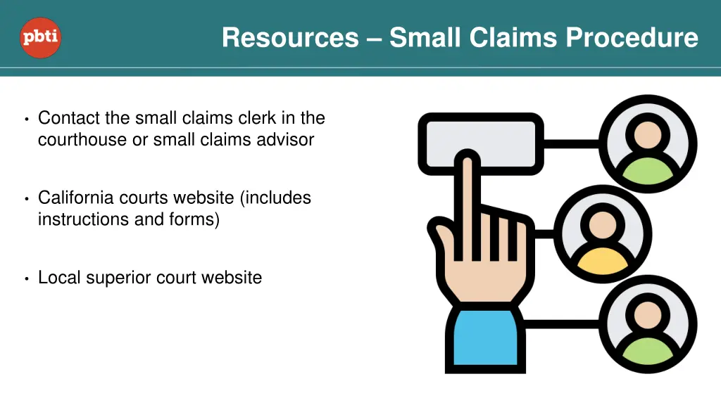 resources small claims procedure