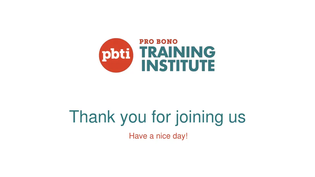 thank you for joining us