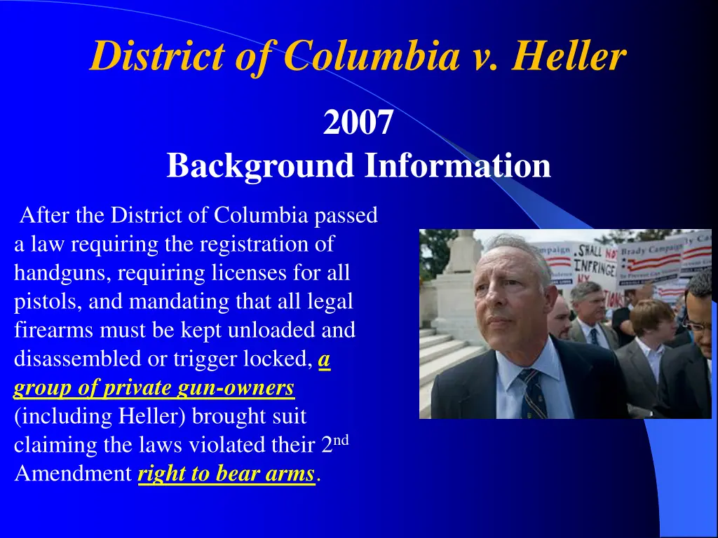 district of columbia v heller