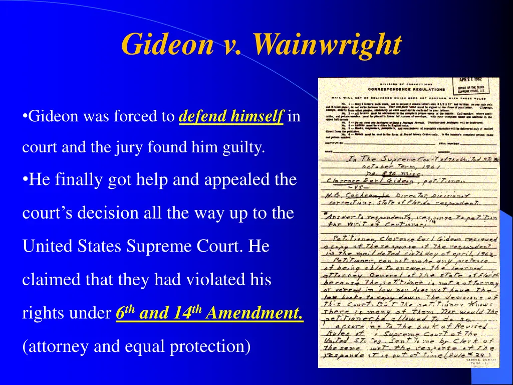 gideon v wainwright 1