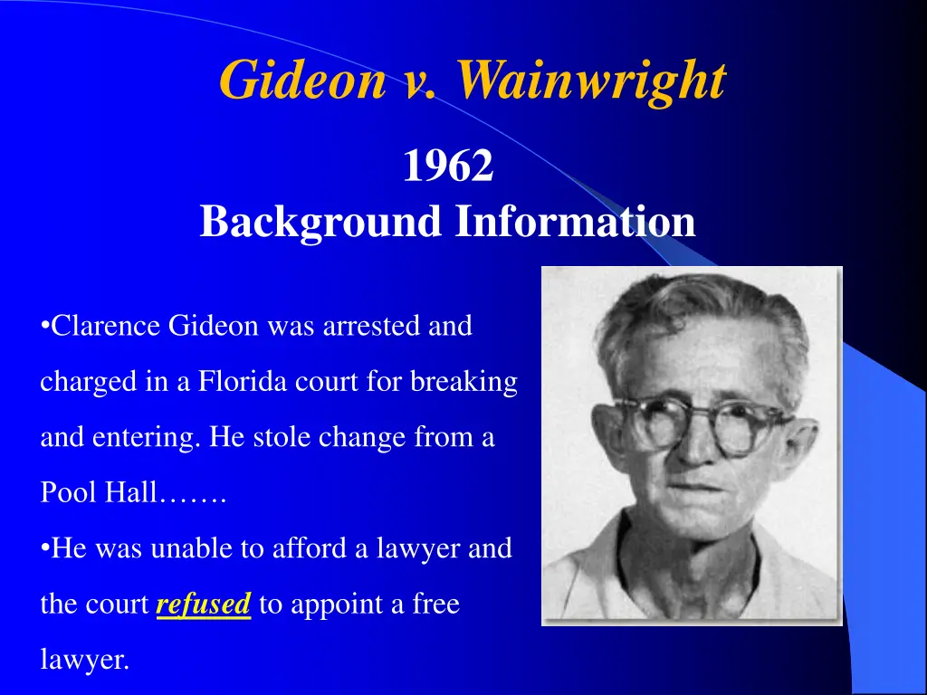 gideon v wainwright