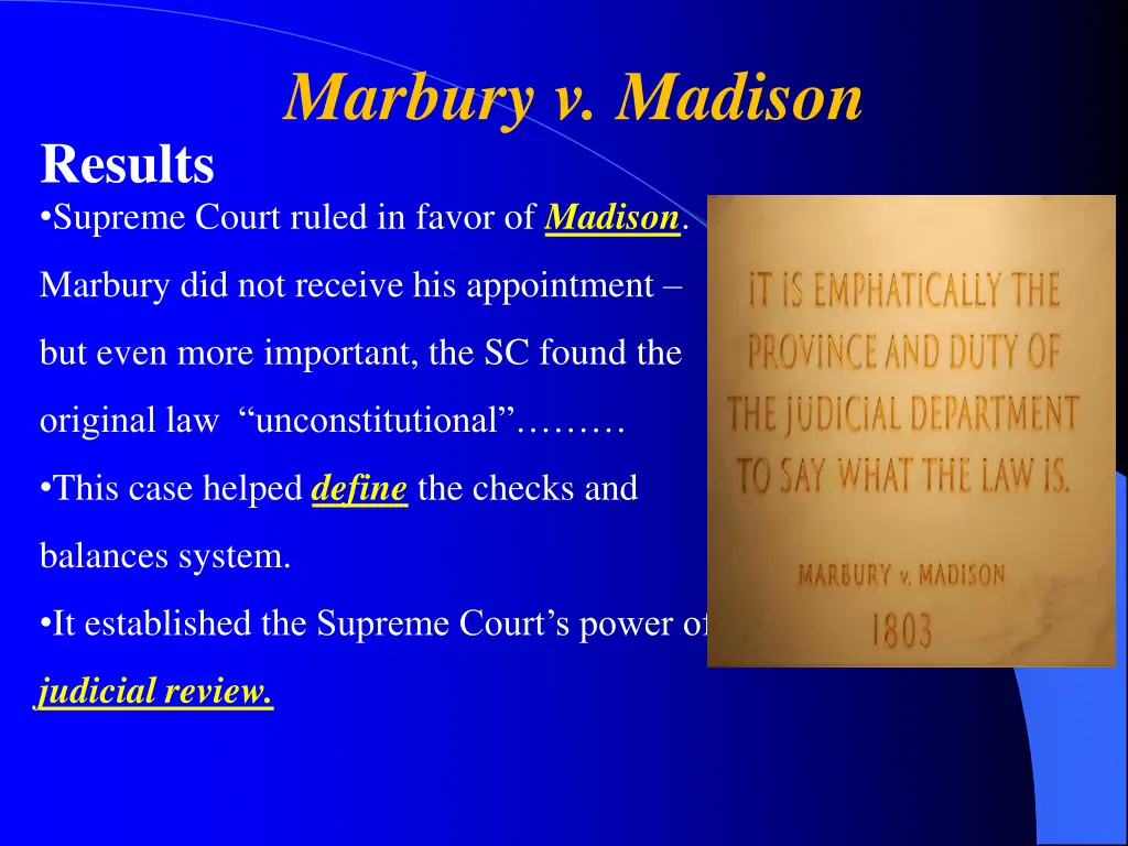 marbury v madison 1