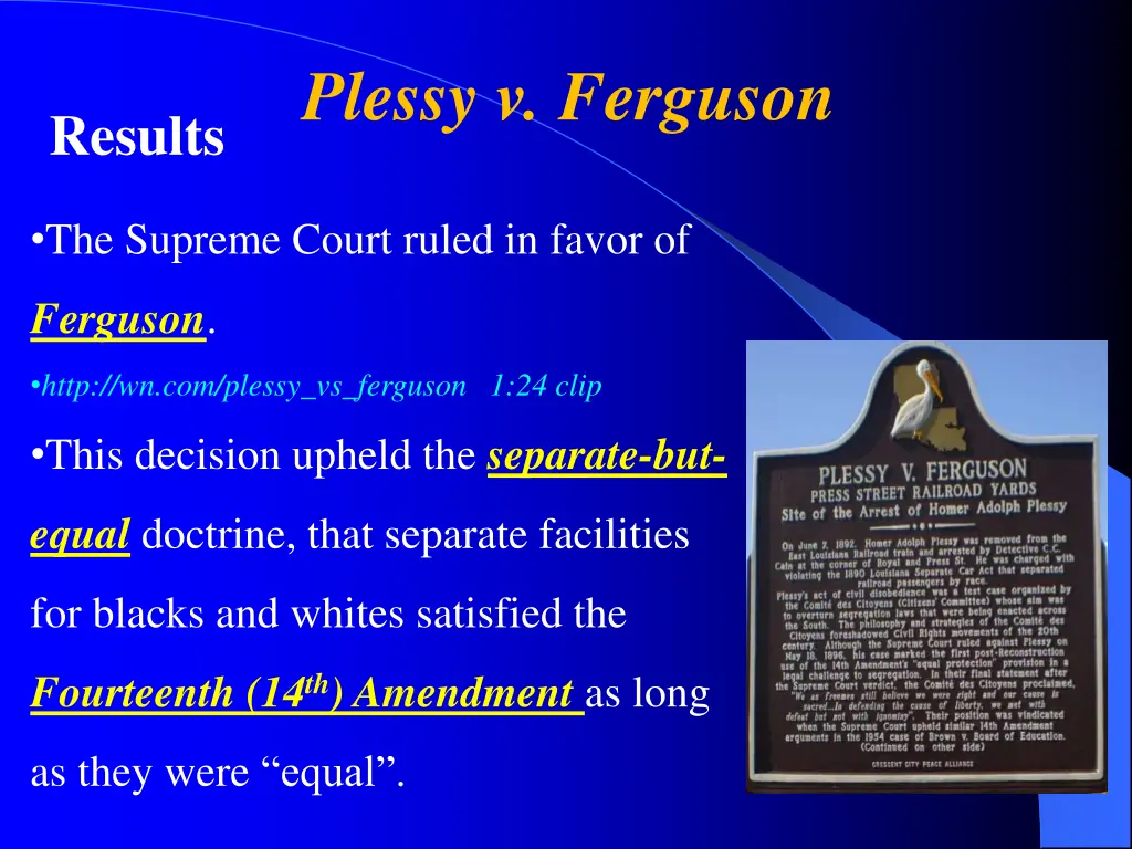plessy v ferguson 1