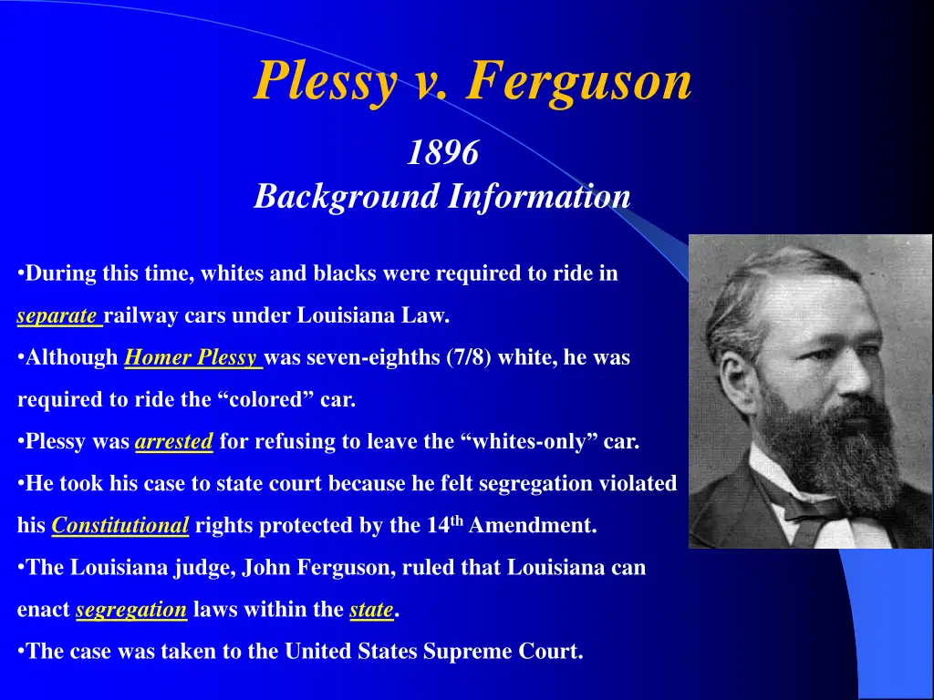 plessy v ferguson