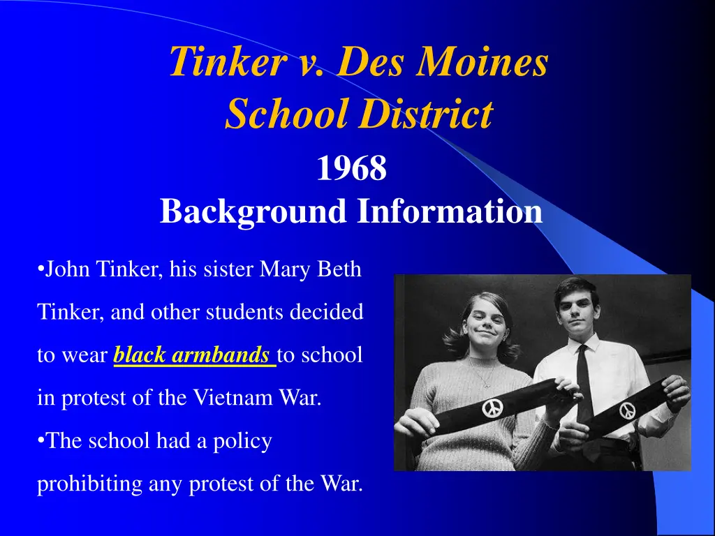 tinker v des moines school district 1968