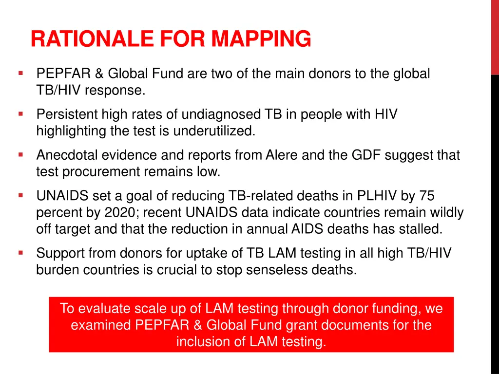 rationale for mapping