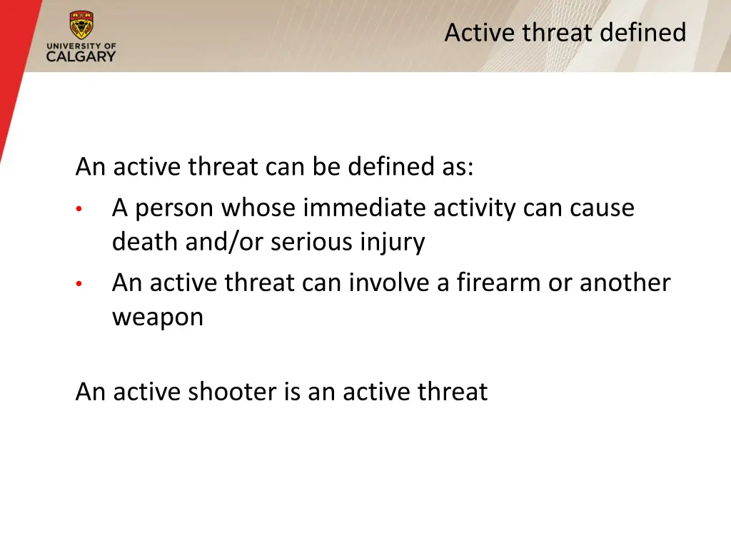 active threat defined