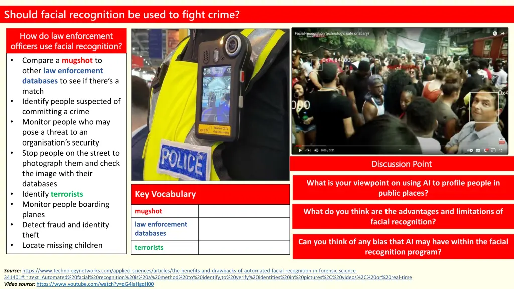 should facial recognition be used to fight crime 1