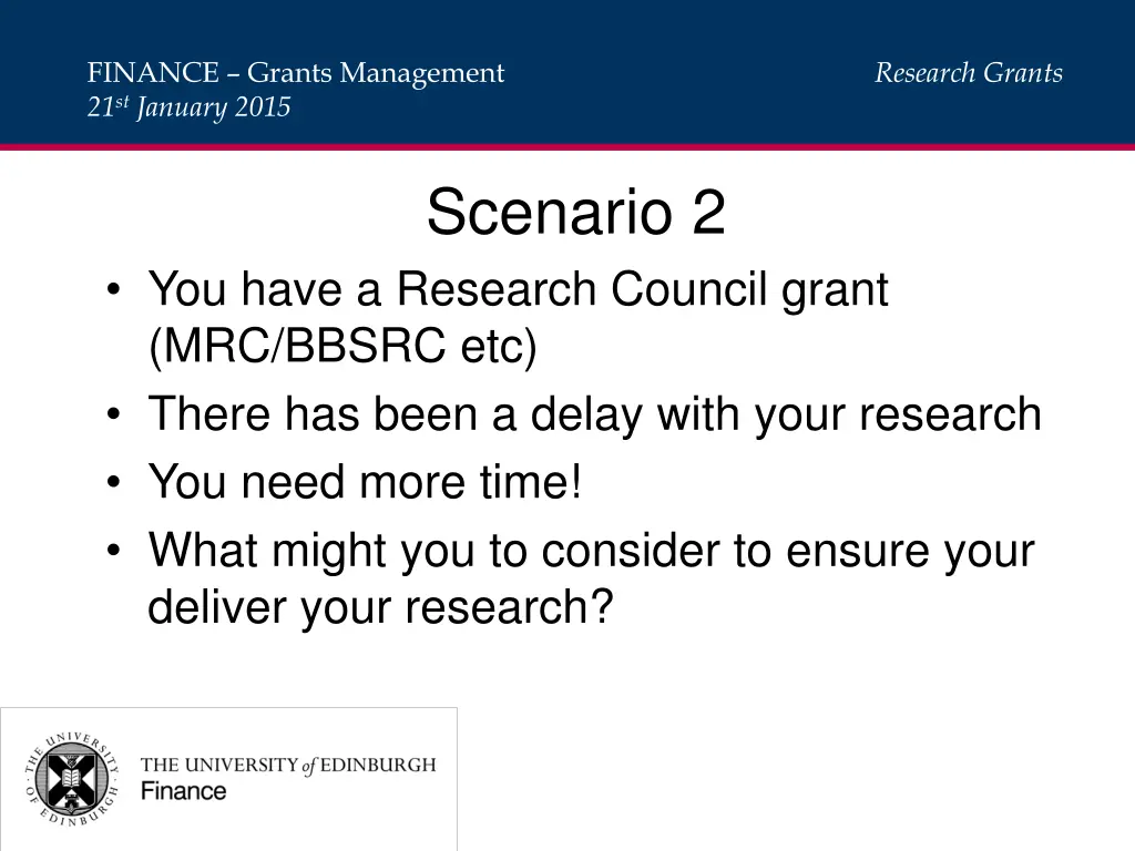 finance grants management 21 st january 2015 8