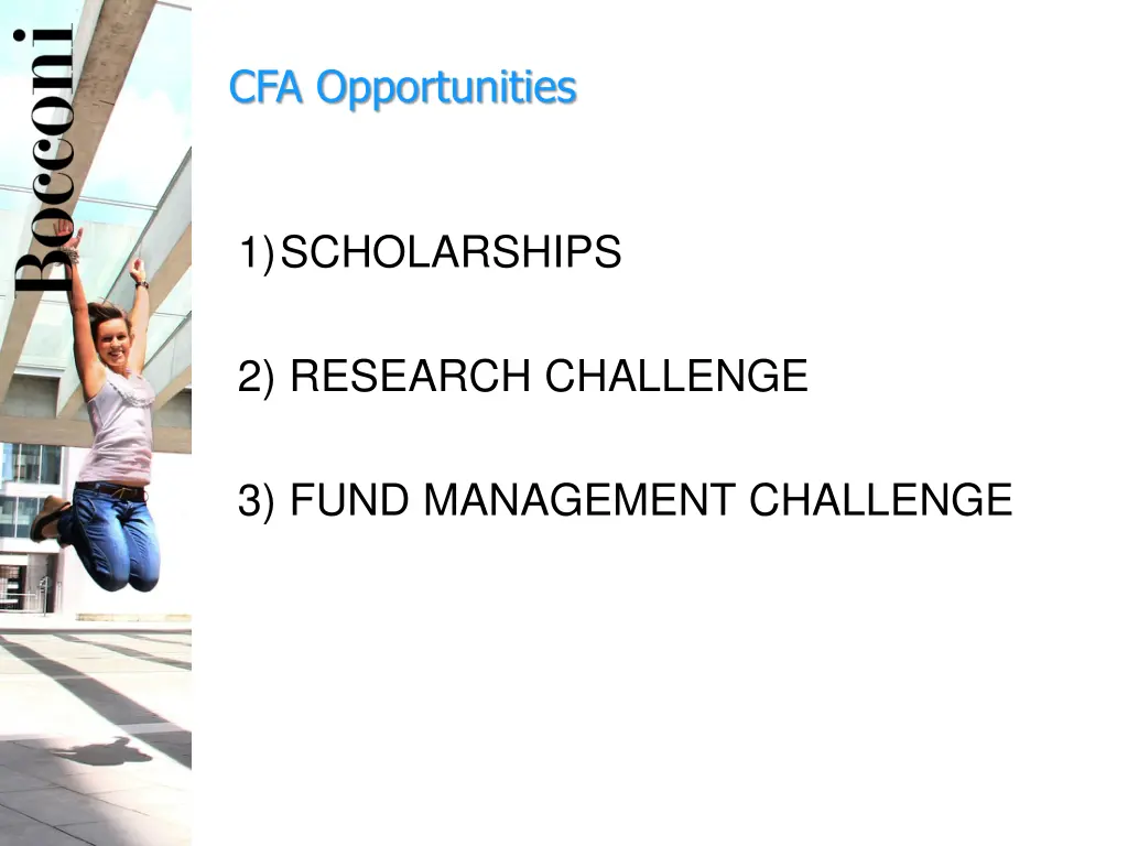 cfa opportunities