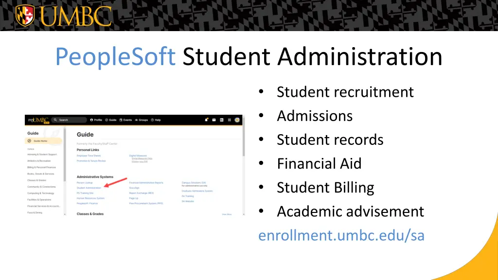 peoplesoft student administration