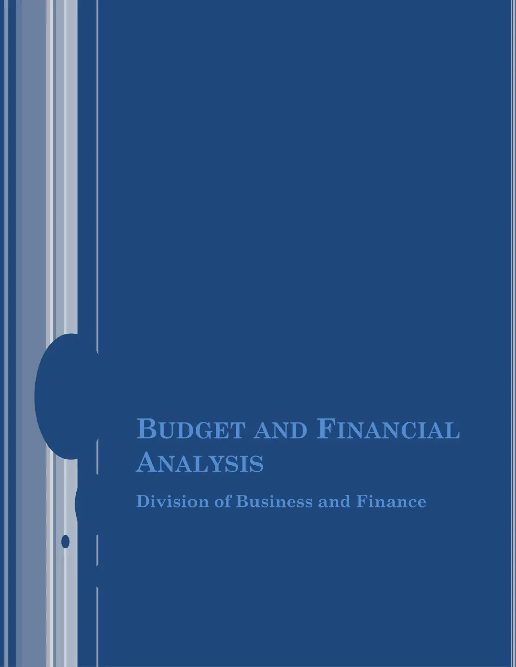 b udget and f inancial a nalysis