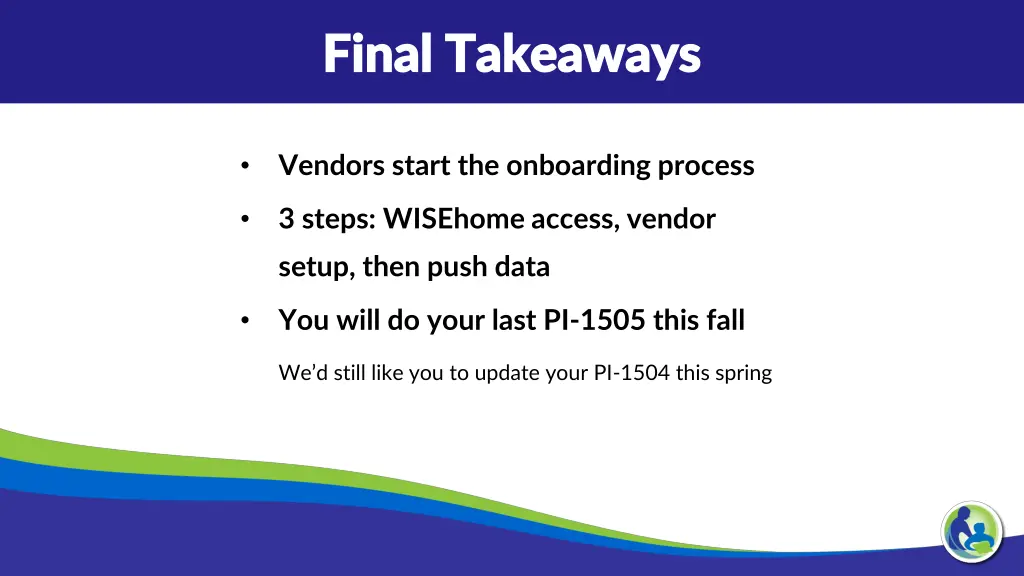final takeaways final takeaways