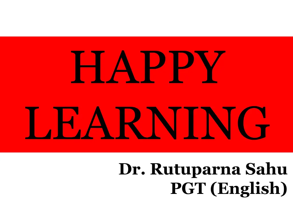 happy learning