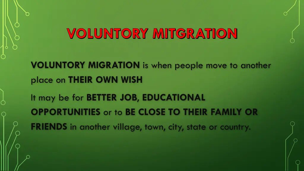 voluntory mitgration