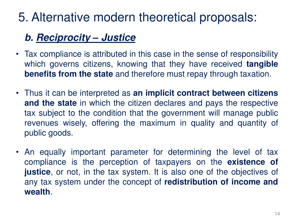5 alternative modern theoretical proposals 1