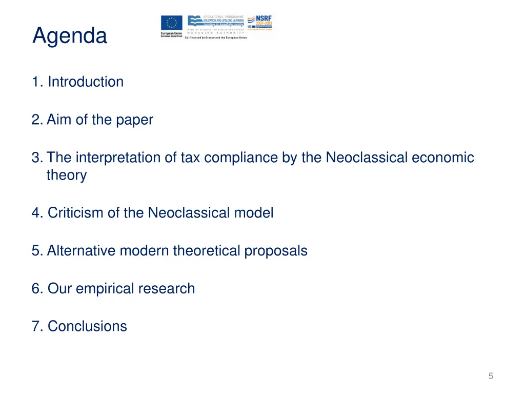 agenda