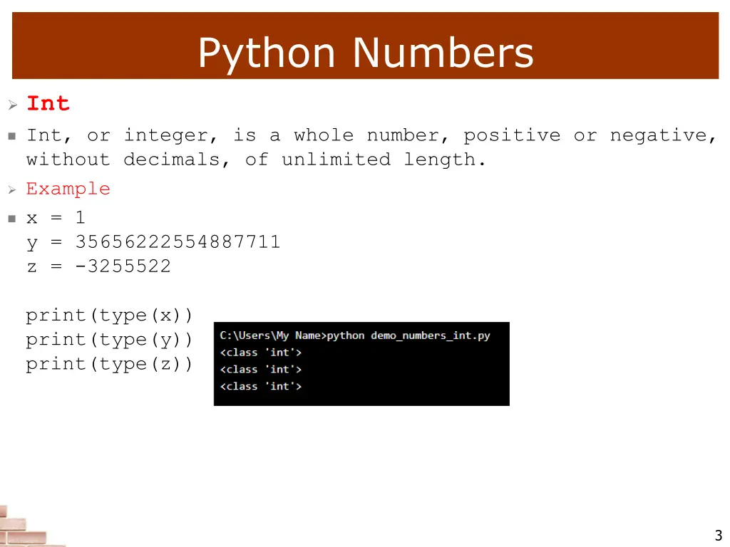 python numbers 1