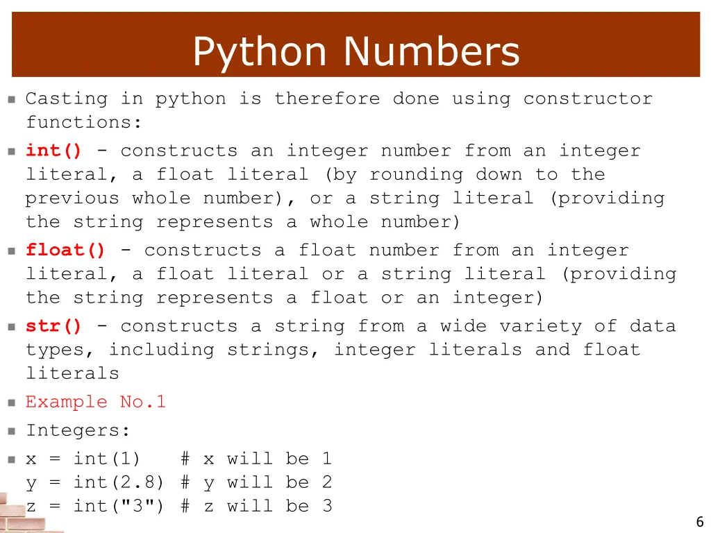 python numbers 4