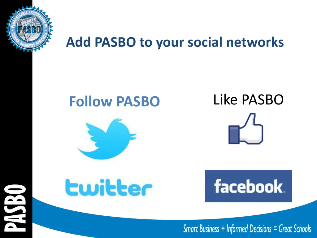 add pasbo to your social networks