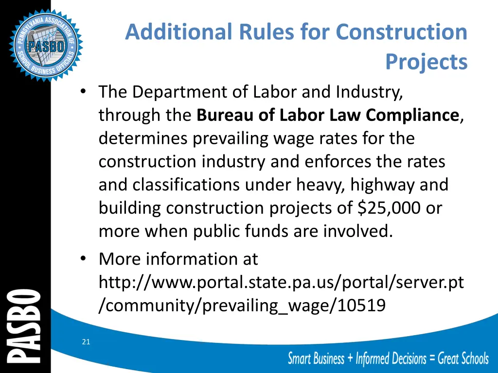 additional rules for construction