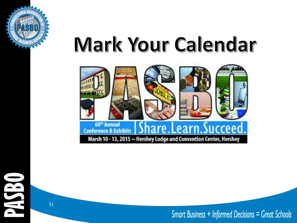 mark your calendar