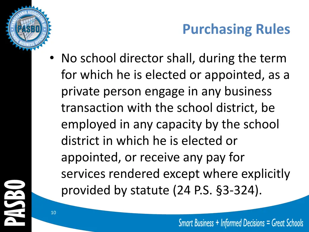 purchasing rules 1